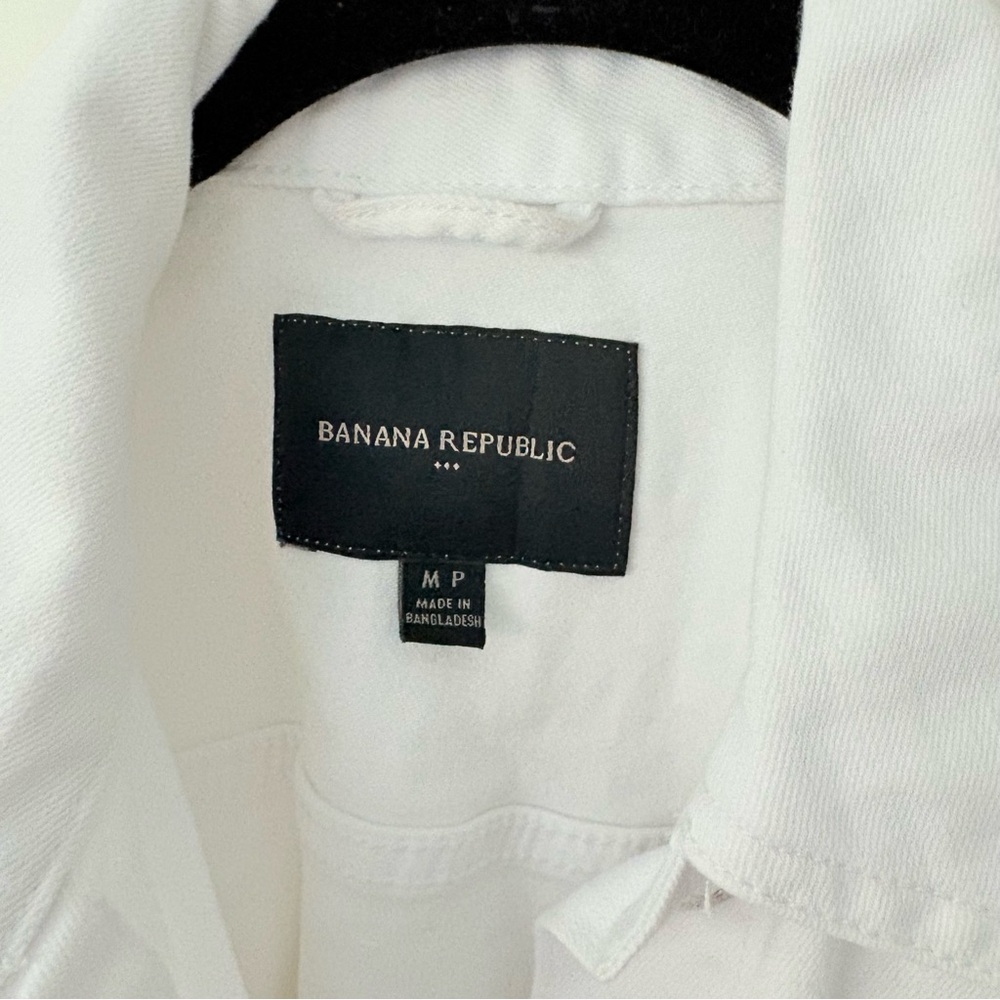 BANANA REPUBLIC White Denim Jacket MP - Picture 7 of 12